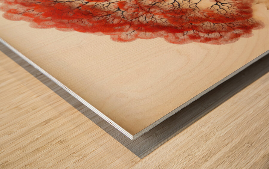 Creative Tree Art 04 Red Wood print