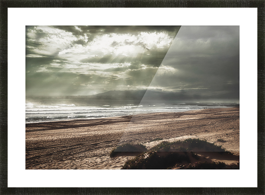 Mystical cloudscape beach landscape scene Picture Frame print
