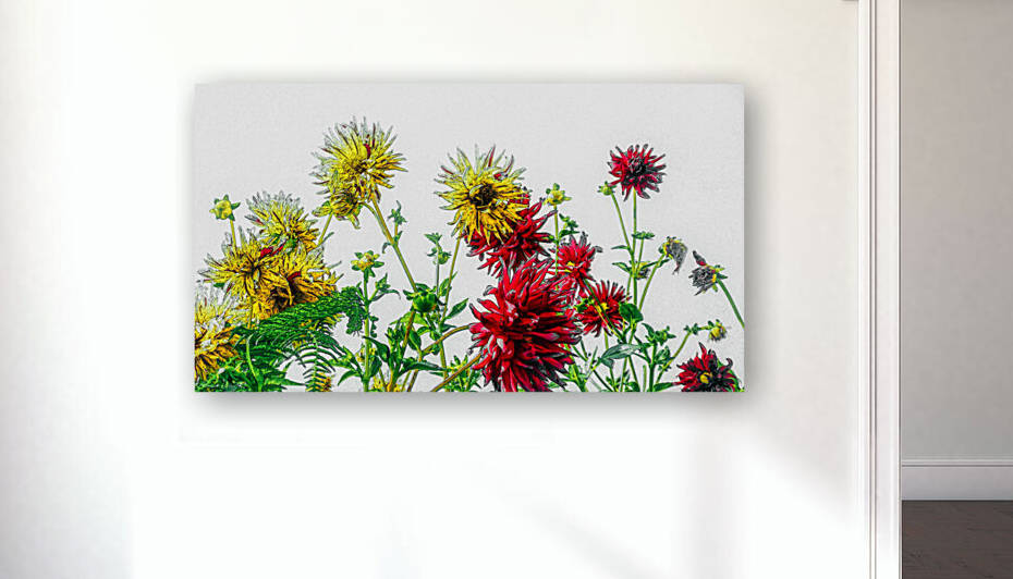 Wild Dahlia flowers Photo Art Print by Marco Sales