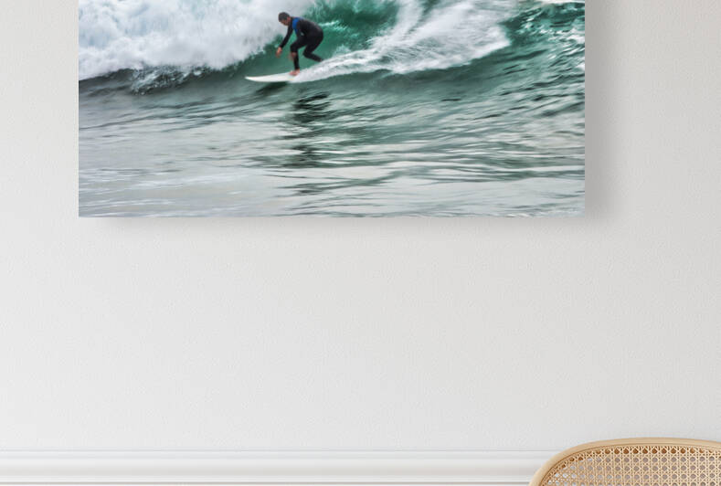 Solo surfer photo art print by Marco Sales
