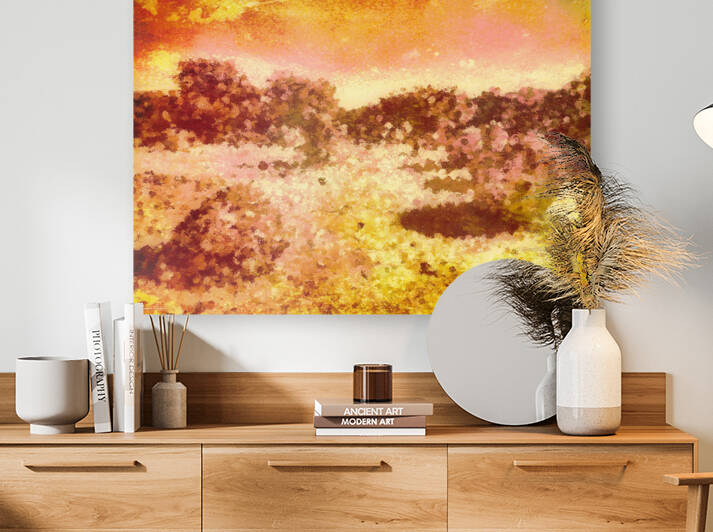 Remarkable countryside sunset landscape Digital art photography by Marco Sales