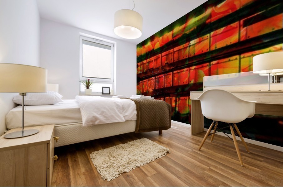 Colorful house Mural print