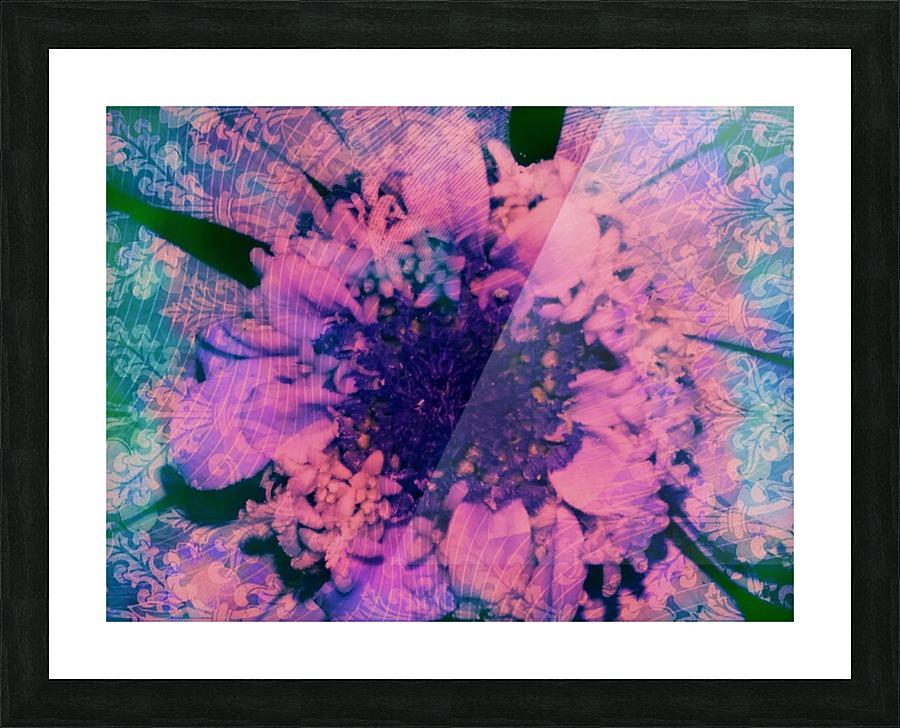 Flower textured Picture Frame print