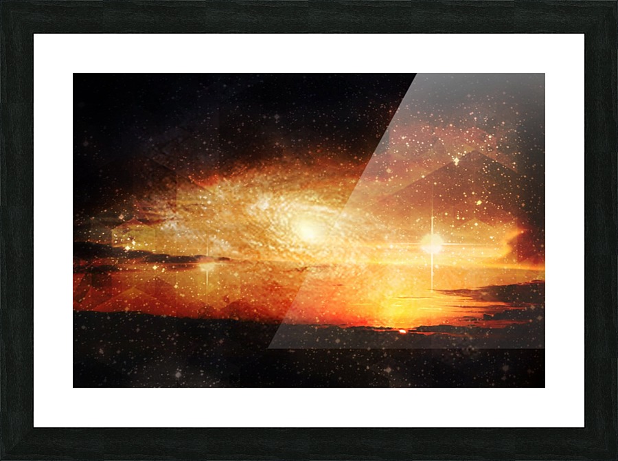 The night sky Picture Frame print