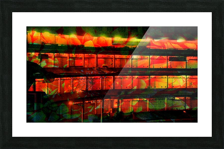 Colorful house Picture Frame print