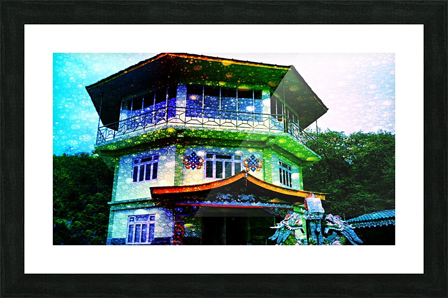 Colorful Monastery Picture Frame print