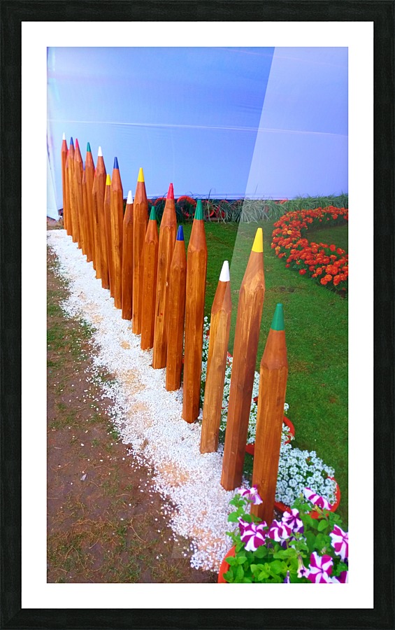 Colorful pencils Picture Frame print