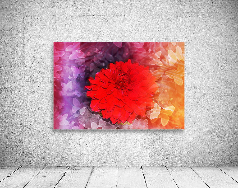 Butterfly flower Wall Preview