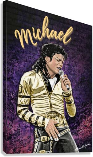 Michael Jackson Portrait Print Canvas Print