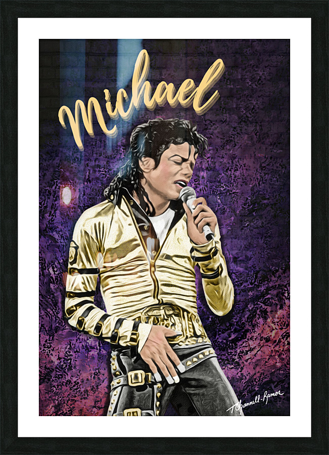 Michael Jackson Portrait Print Picture Frame print