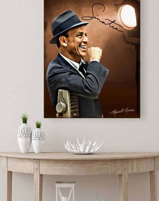 Frank Sinatra My Way Portrait by T Channell Ramos