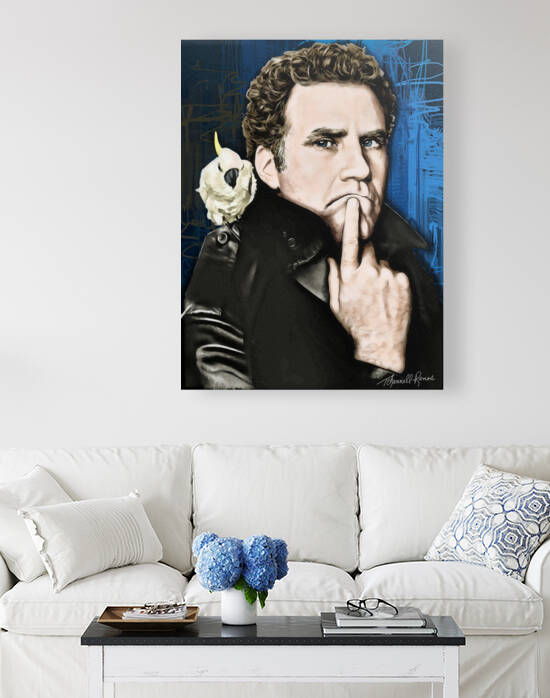 Will Ferrell Lovable Goof Portrait by T Channell Ramos