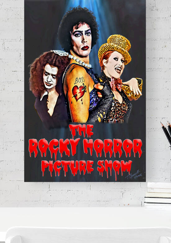 Rocky Horror Picture Show Portrait Print by T Channell Ramos
