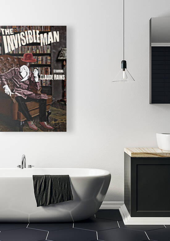 The Invisible Man Movie Portrait Print by T Channell Ramos