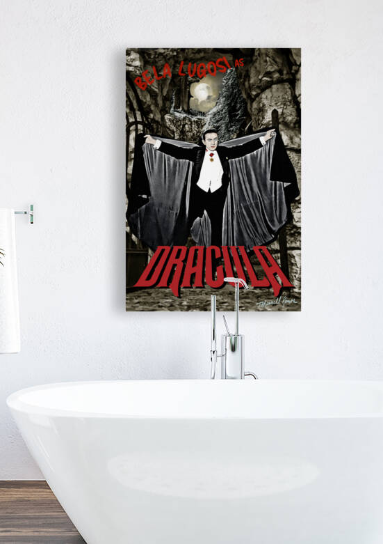 Bela Lugosi Dracula 1931 Portrait Print by T Channell Ramos