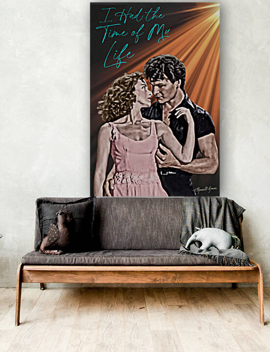 Dirty Dancing Movie Portrait Print by T Channell Ramos