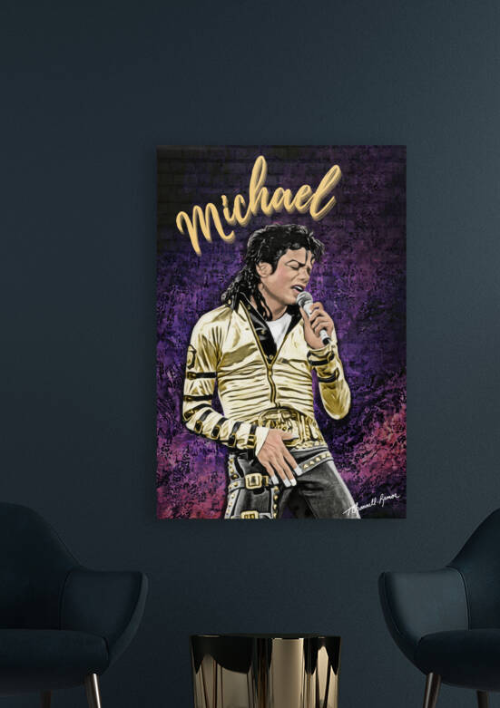Michael Jackson Portrait Print Reproduction