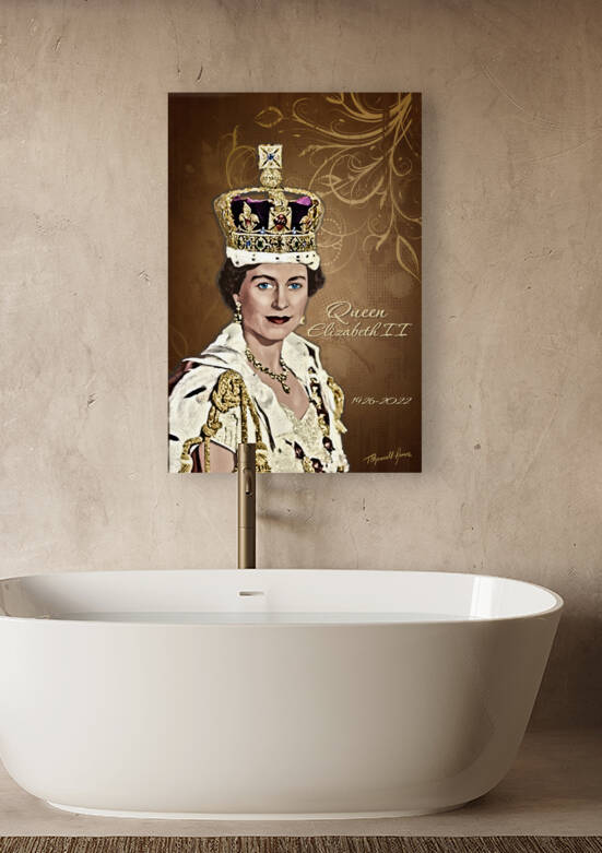 Queen Elizabeth II Coronation Portrait Print by T Channell Ramos