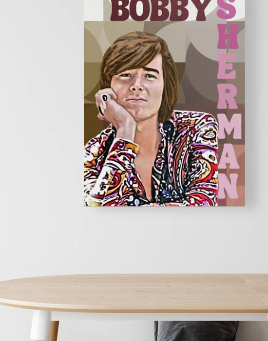 Bobby Sherman Portrait Print by T Channell Ramos