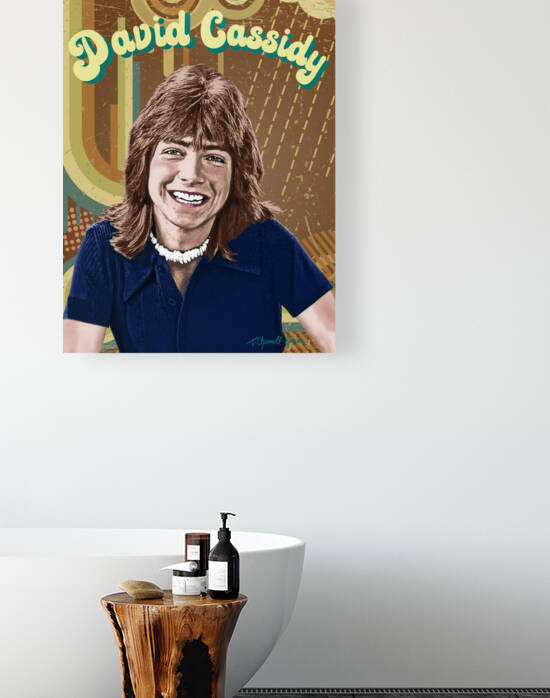David Cassidy Portrait Print by T Channell Ramos