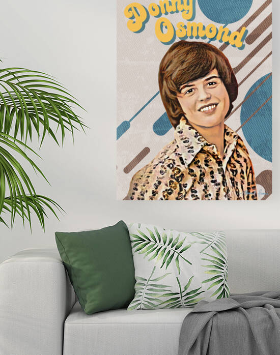 Donny Osmond Portrait Print by T Channell Ramos