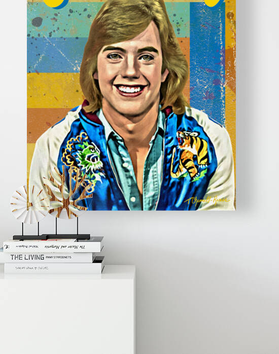 Shaun Cassidy Portrait Print by T Channell Ramos