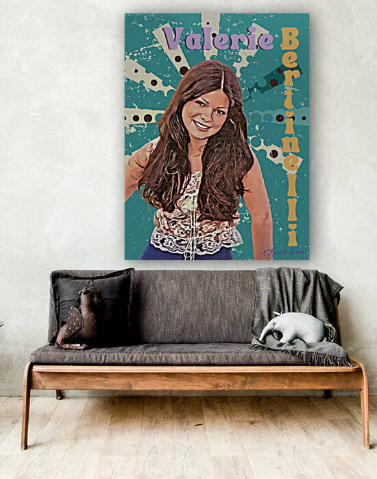 Valerie Bertinelli Portrait Print by T Channell Ramos