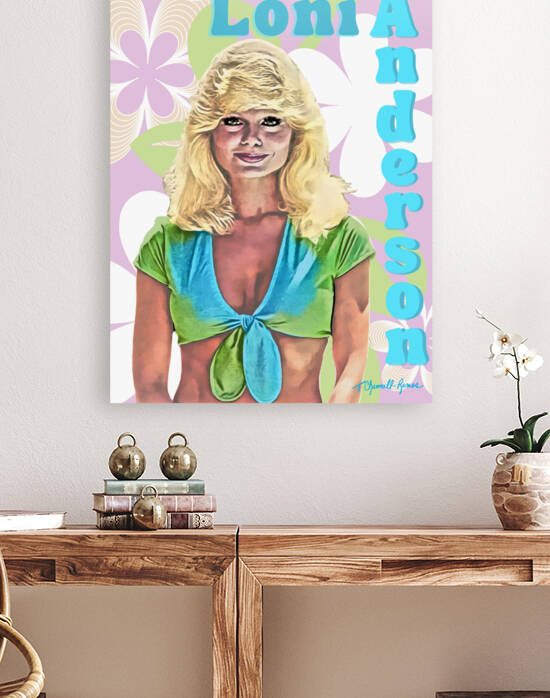 Loni Anderson Portrait Print by T Channell Ramos