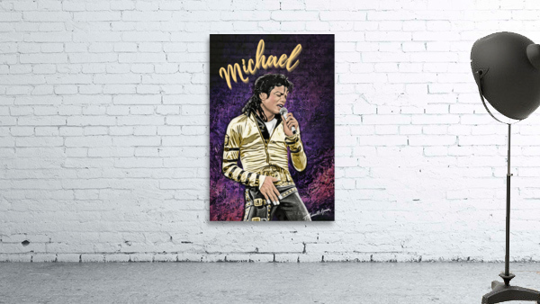 Michael Jackson Portrait Print Wall Preview