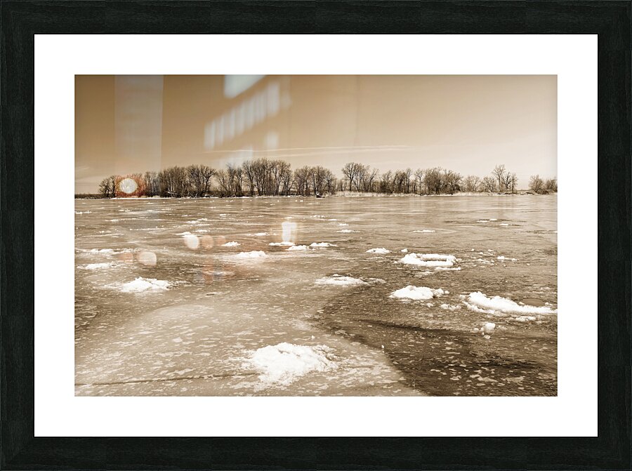 Frozen River Picture Frame Printing