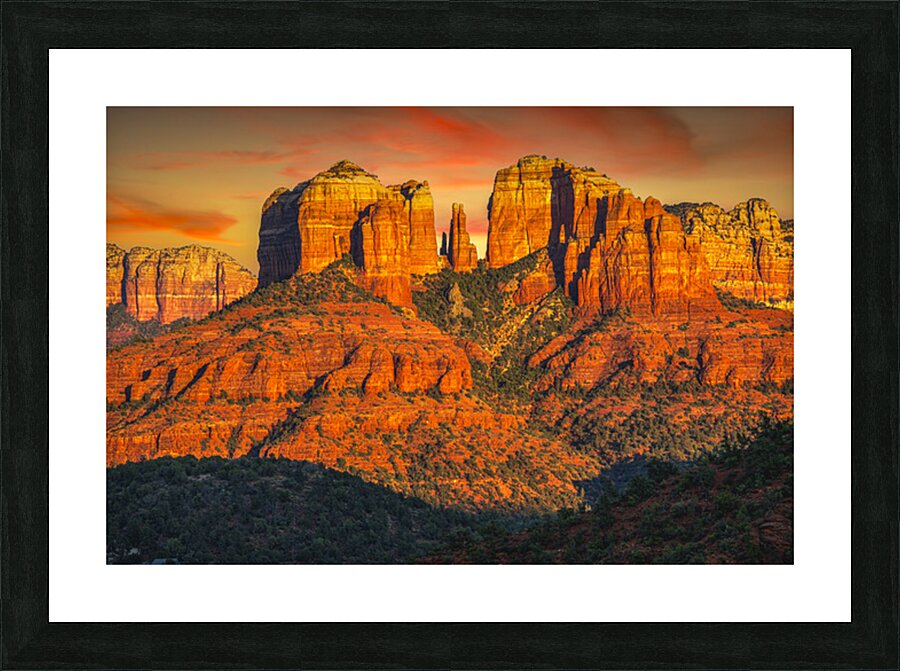 Cathedral Rock Picture Frame print