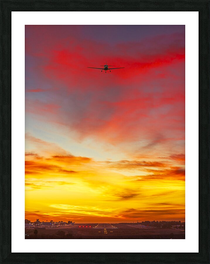 Sunset Landing Picture Frame print