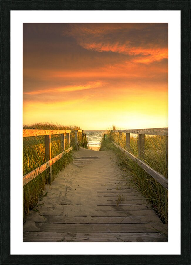 Breezy Bridge Picture Frame print