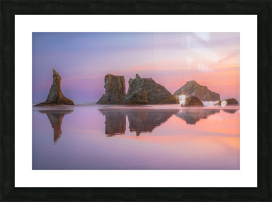 Sea Stack Reflections Picture Frame print