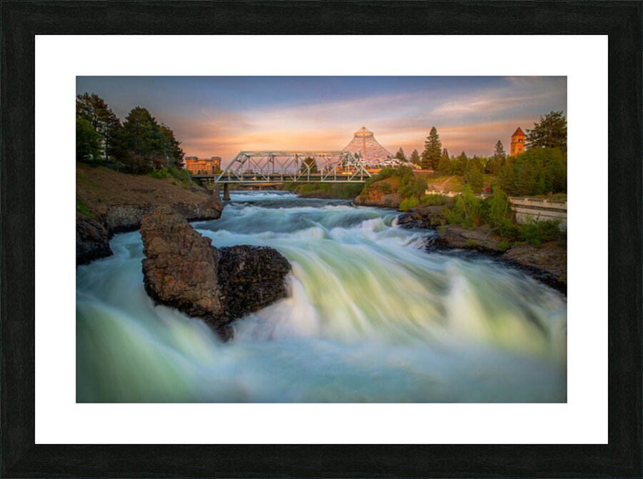 Spokane Falls Picture Frame print