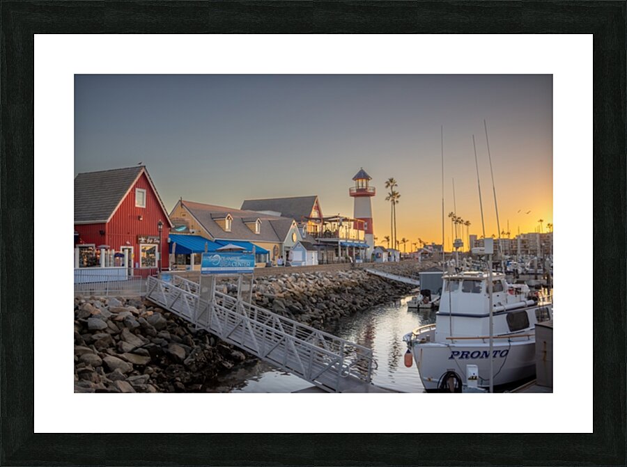 Harbor Village Picture Frame print