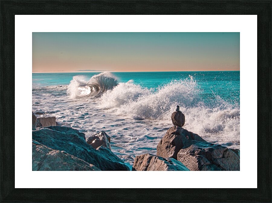 Christmas Wave Picture Frame print