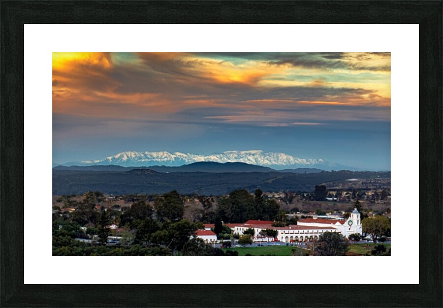 Mission at Sunset Picture Frame print