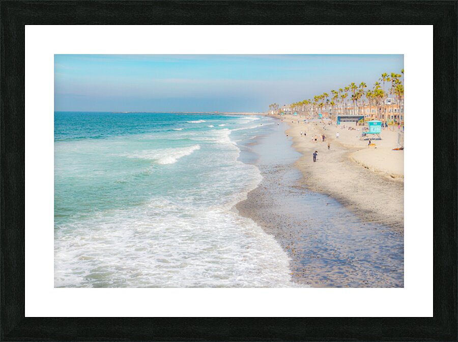 Bright Beach Day 3 Picture Frame print