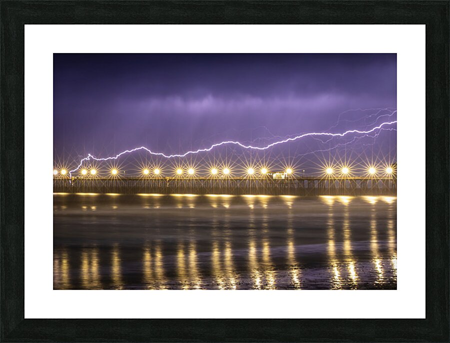 Pier Strike Picture Frame print