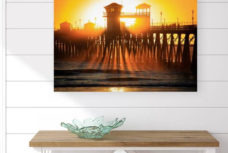 Sunset Pier Rays by Light and Magic Art