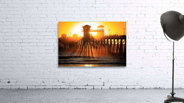 Sunset Pier Rays Wall Preview