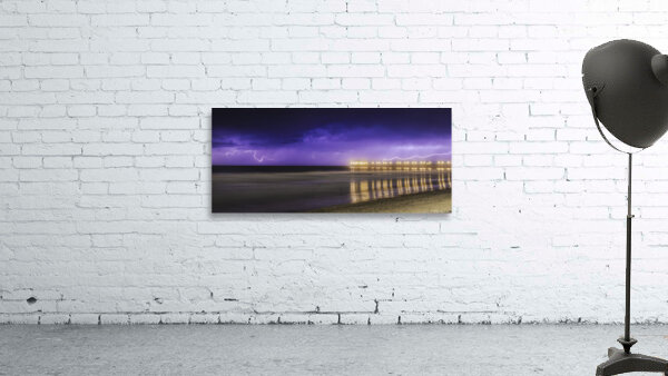Pier Strike panoramic Wall Preview