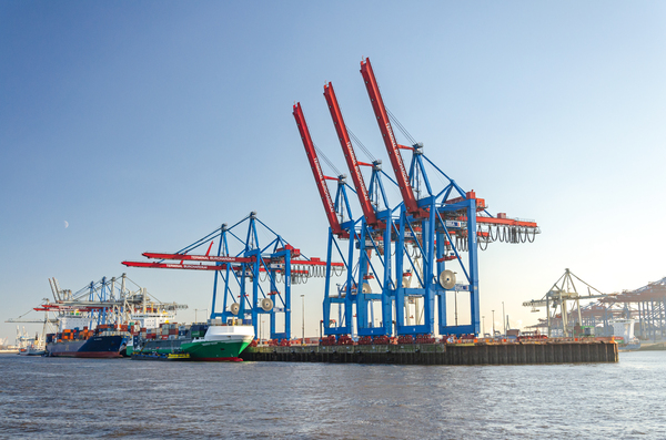 Harbor Cranes in Hamburg Digital Download