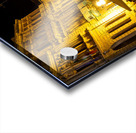 Night shot of square and baroque buildings in beautiful ancient Italian city Syracuse on the island of Sicily Acrylic print