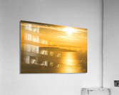 Golden sunset over the island of Levanzo Sicily Italy Acrylic Print