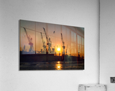 Harbor Silhouette  Acrylic Print