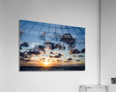Black Cloud Sunset Acrylic Print