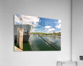 Scenic view of the harbour and waterfront in Flensburg Germany Acrylic Print