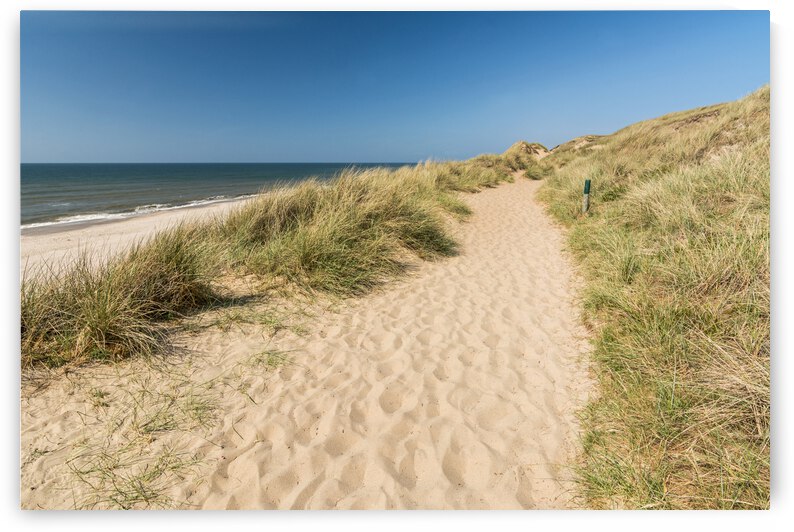 Hiking in the Dunes by caladoart